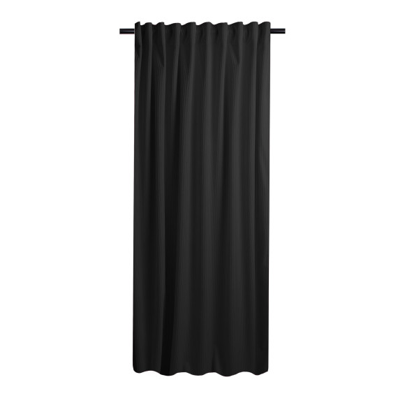 Zasłona z taśmą CASUAL CHIC 140x270 czarny